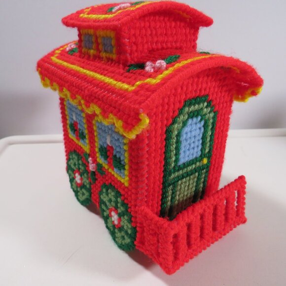 Vintage Plastic Canvas TRAIN set 1980s - Picture 9 of 15